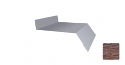 Отлив оконный Первая Кровельная 250 (декоративно-полимерное покрытие) 3м дуб темный 3D