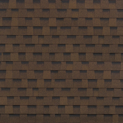 Гибкая черепица Shinglas Кантри Коричневая
