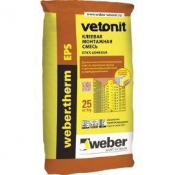 Клеевая смесь Weber.Vetonit Term EPS для монтажа пенополистирола 25 кг