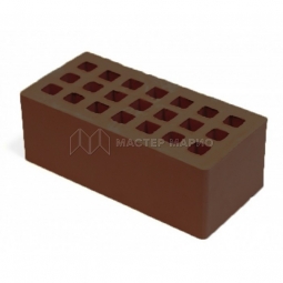 Кирпич лицевой керамический «Коричневый» Евро пустотелый одинарный