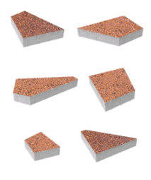 Тротуарная плитка Поревит Мозаика Барселона 80 мм 6 плит