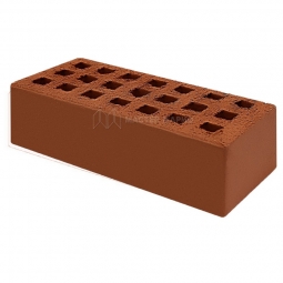 Кирпич клинкерный Красный пустотелый утолщенный