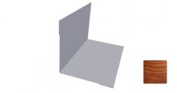 Угол внутренний Первая Кровельная 50х50 (декоративно-полимерное покрытие) 2м под светлое дерево