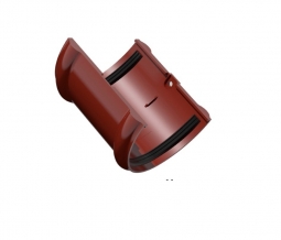 Соединитель желоба Технониколь (Verat) Красный (125х82 мм)