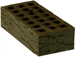Кирпич лицевой керамический «Коричневый» «Грецкий орех» пустотелый одинарный