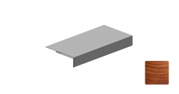 Планка аквилон Первая Кровельная 40х20х20 (декоративно-полимерное покрытие) 2м под светлое дерево