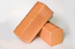 Кирпич лицевой силикатный Оранжевый колотый полнотелый одинарный
