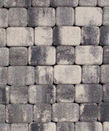 Тротуарная плитка Поревит Классико Антрацит, 60 мм 3 камня