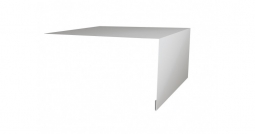 Планка откосная простая Первая Кровельная 50х150 (полиэстер) 3м белый