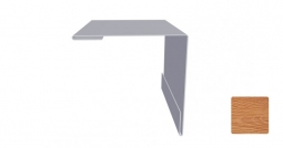 Угол наружный Первая Кровельная 50х50 (декоративно-полимерное покрытие) 3м золотой орех