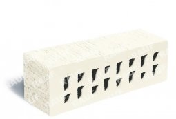 Кирпич клинкерный Белоснежный «Неаполь» «Тростник» пустотелый Евро одинарный