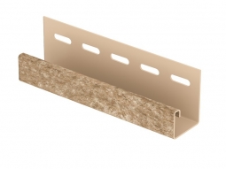 J-планка Ю-Пласт Stone-House Кварцит темно-бежевый