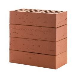Кирпич лицевой керамический «Темно-Красный» «Рустик» пустотелый одинарный