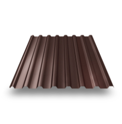 Профнастил МП-20 Vimatt двухсторонний RAL 8017 шоколад 0,45 мм