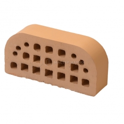 Кирпич фасонный керамический «Соломенный» пустотелый одинарный профиль 2Б