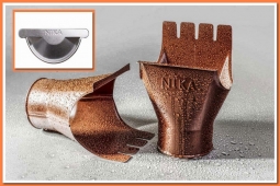 Воронка выпускная Nika D125/100 Цинк