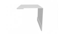 Угол наружный Первая Кровельная 50х50 (полиэстер) 2м белый