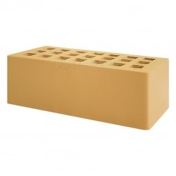 Кирпич лицевой керамический «Соломенный» пустотелый утолщенный М125