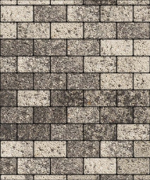 Тротуарная плитка Поревит Прямоугольник Антрацит, 40 мм 100х200