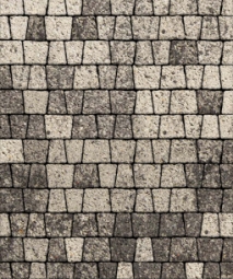 Тротуарная плитка Поревит Абрис Гранит Антрацит 60 мм 5 плит