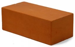 Кирпич керамический рядовой полнотелый полуторный М 150