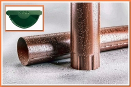 Труба водосточная Nika D100 RAL6005 Зеленый мох